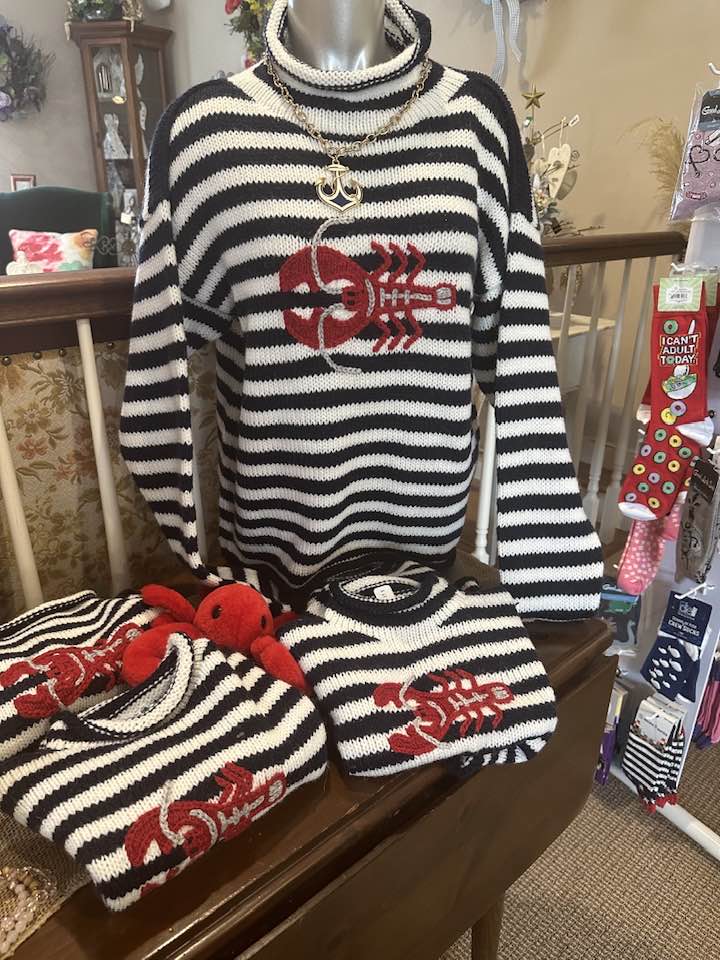 Lobster Sweater standard small-deluxe medium-premium large – Flowers By Marianne, Newburyport MA