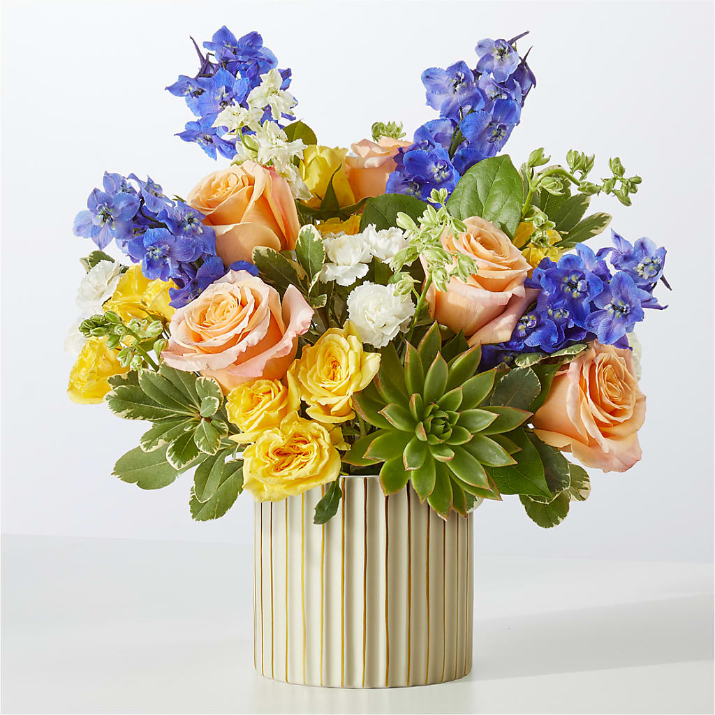 Cobalt Reverie Bouquet – Flowers By Marianne, Newburyport MA