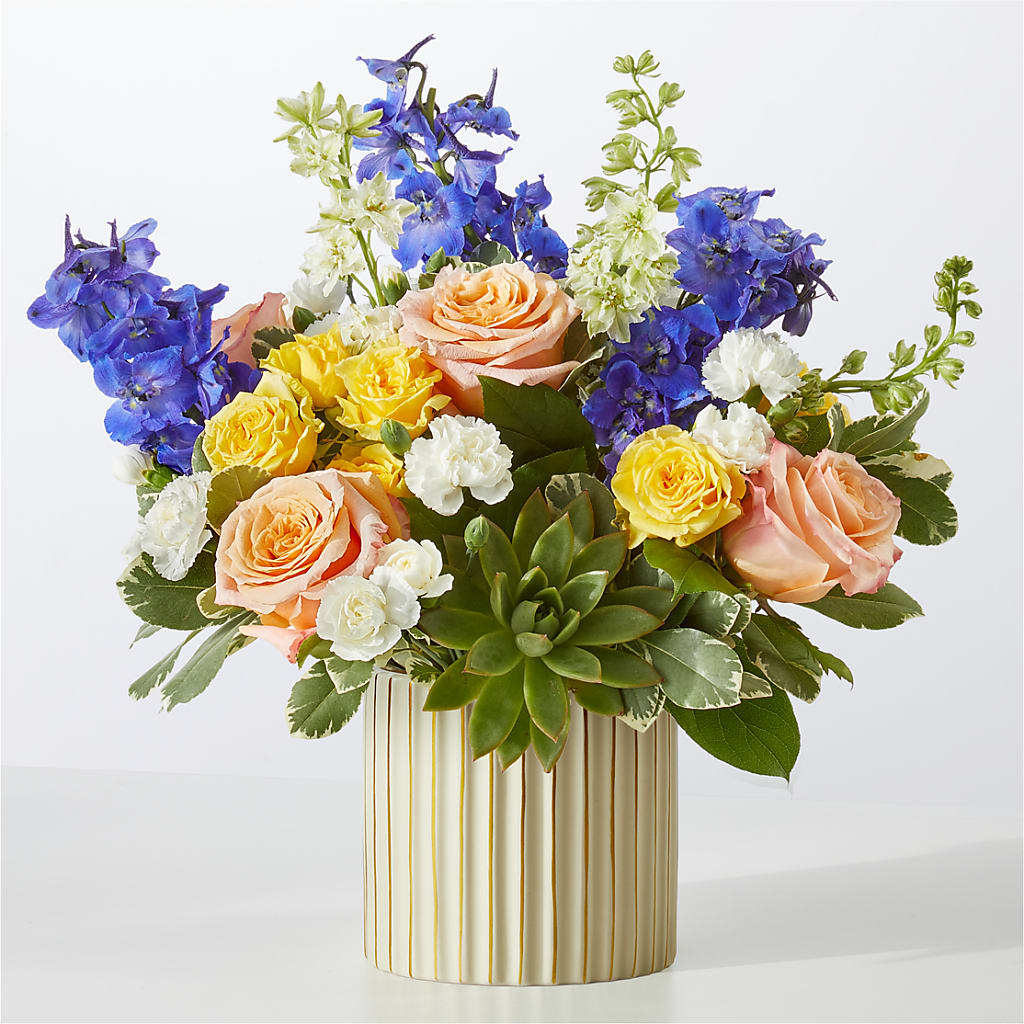 Cobalt Reverie Bouquet – Flowers By Marianne, Newburyport MA