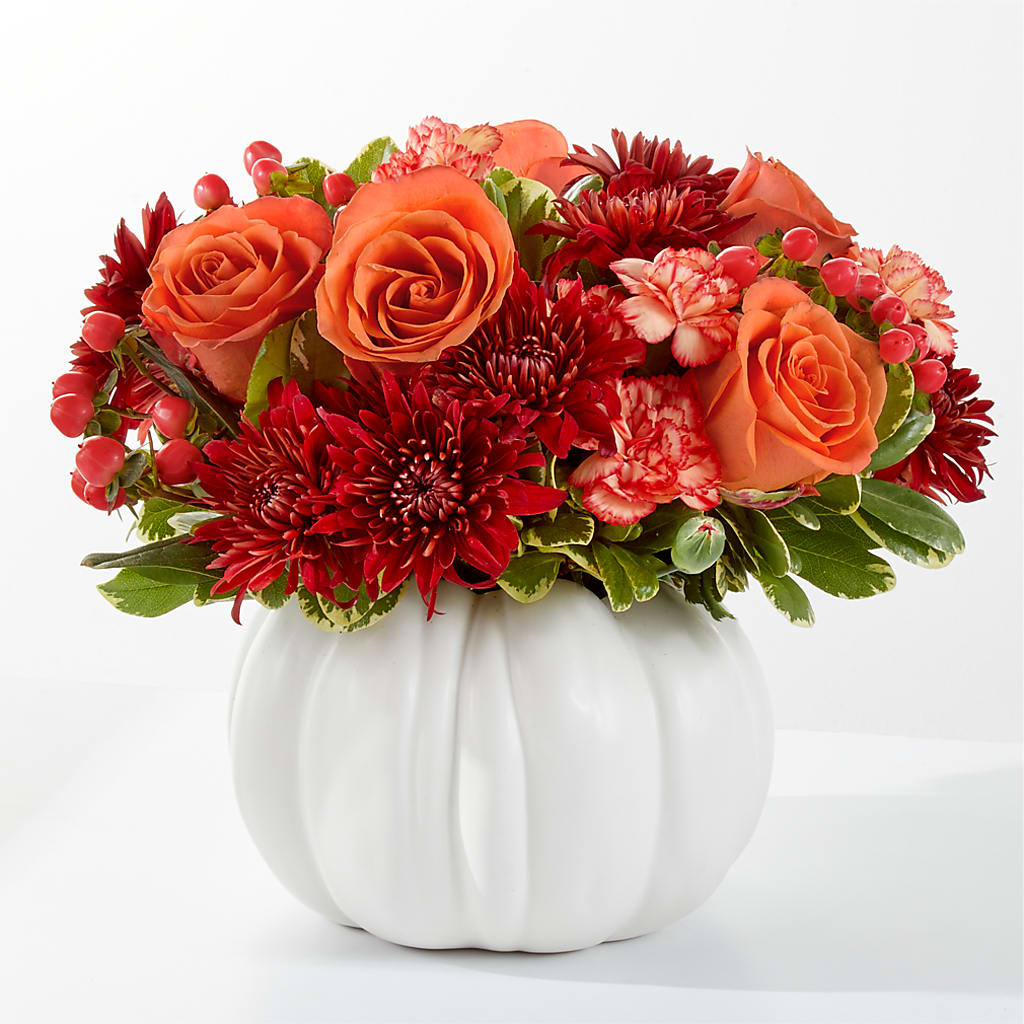Autumn Air Pumpkin Bouquet – Flowers By Marianne, Newburyport MA