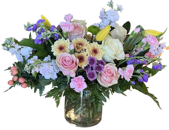 Rosy Whisper Bouquet – Flowers By Marianne, Newburyport MA