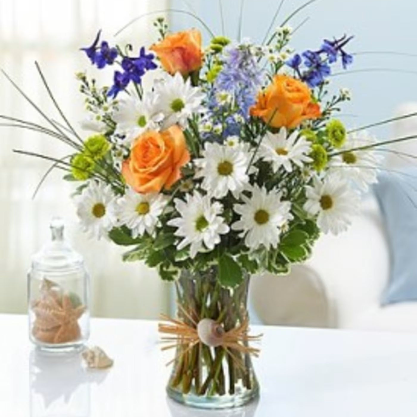 By the seashore flower arrangement – Flowers By Marianne, Newburyport MA