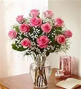 Perfectly Pink Rose Bouquet – Flowers By Marianne, Newburyport MA