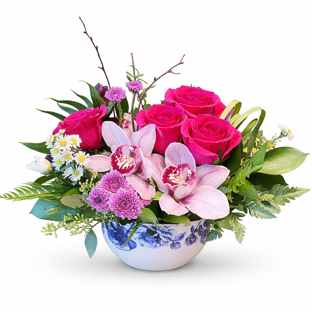 Blushing Orchid Elegance – Flowers By Marianne, Newburyport MA