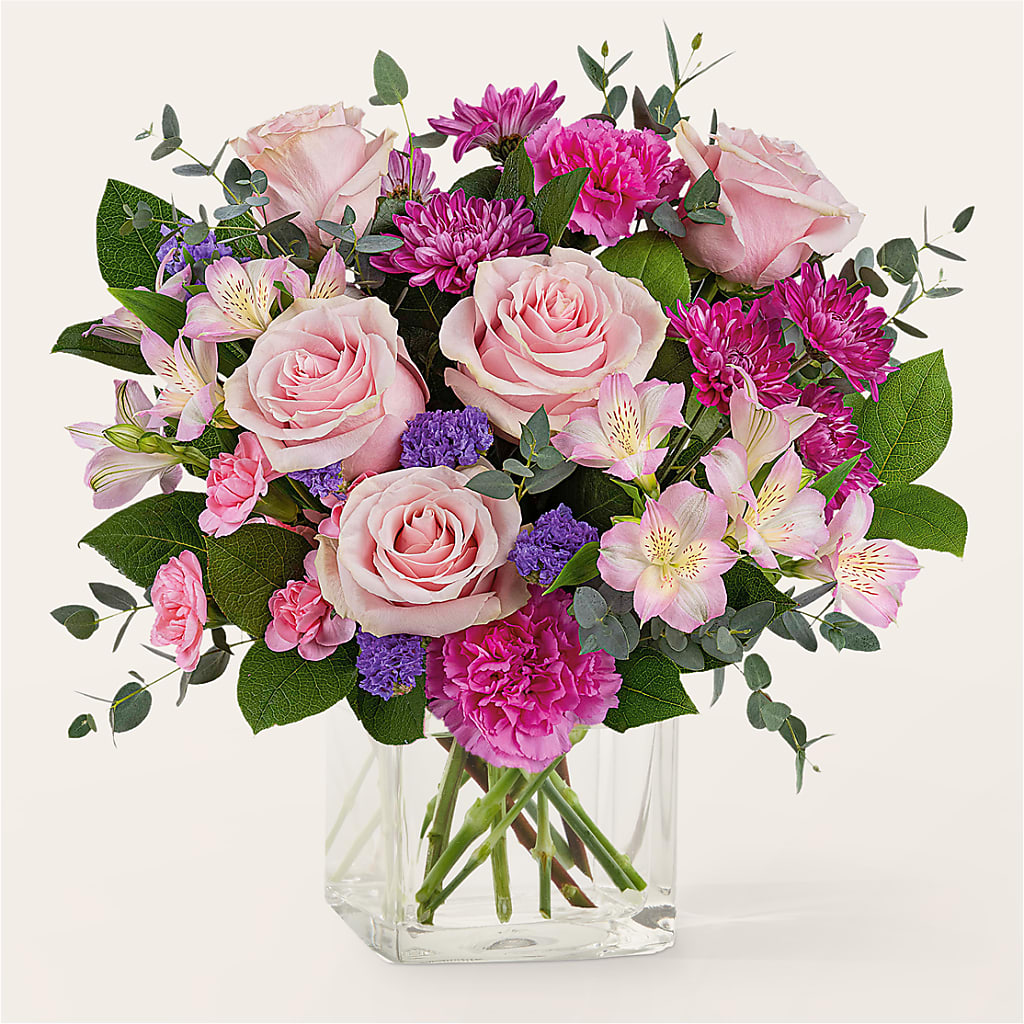Rosy Radiance Bouquet – Flowers By Marianne, Newburyport MA