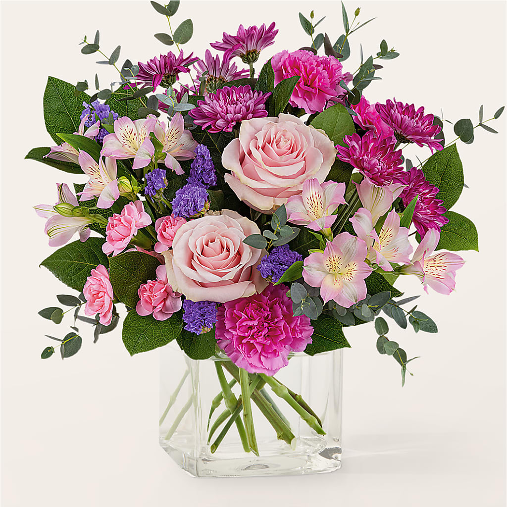Rosy Radiance Bouquet – Flowers By Marianne, Newburyport MA