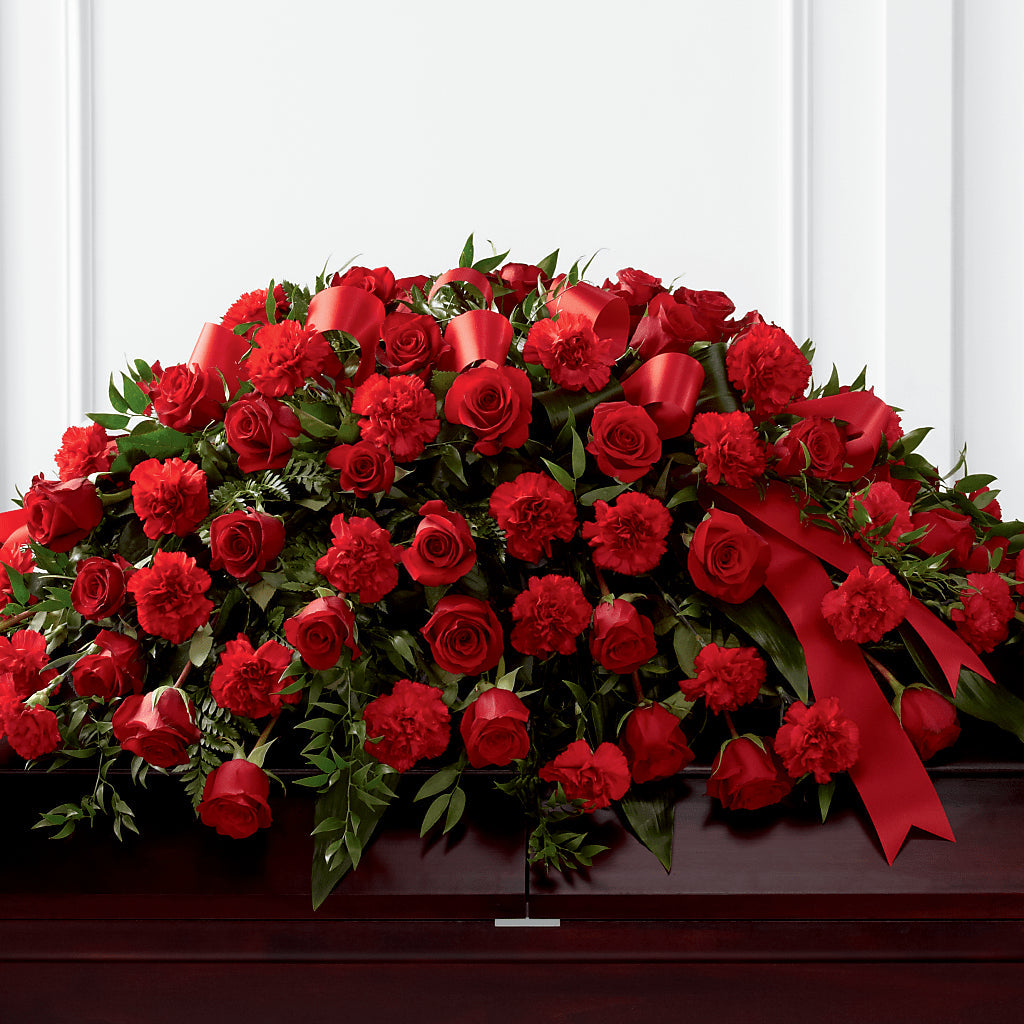 Tribute of Life Casket Spray – Flowers By Marianne, Newburyport MA