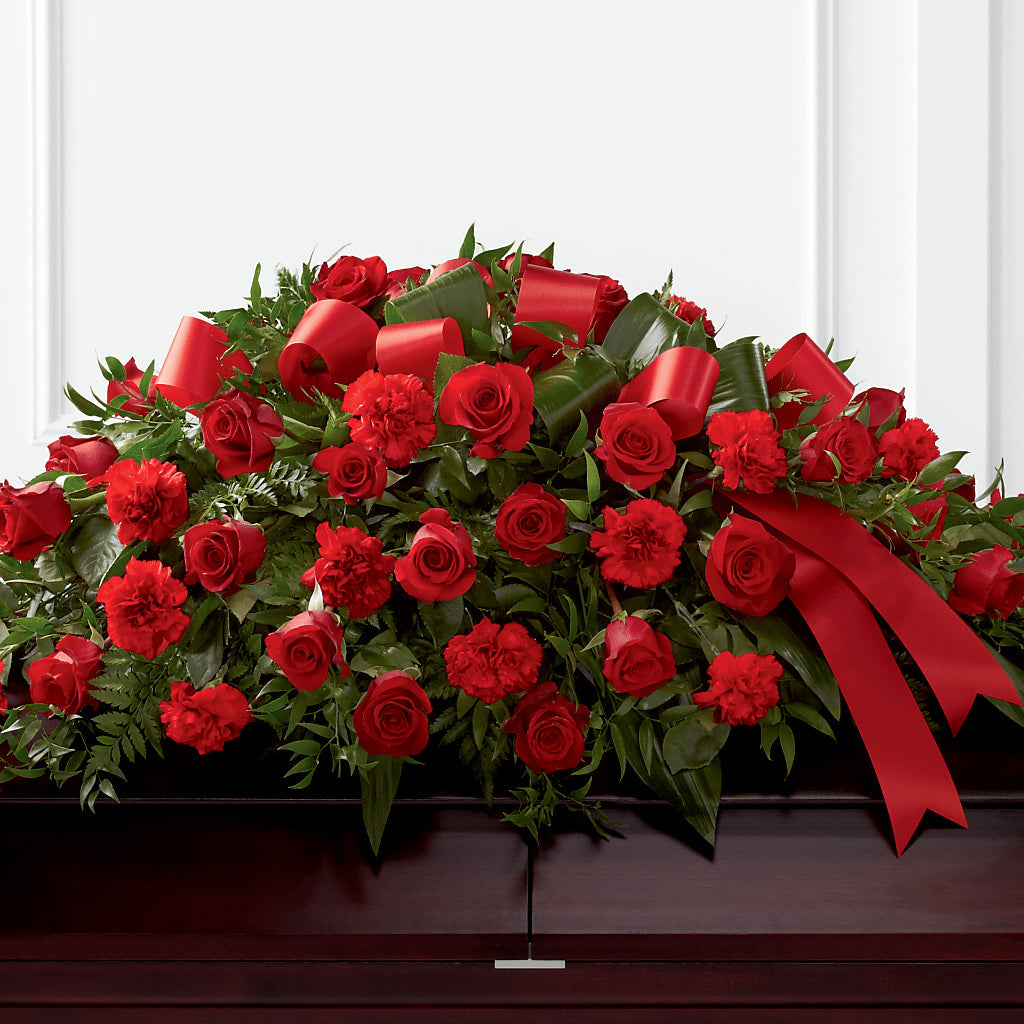 Tribute of Life Casket Spray – Flowers By Marianne, Newburyport MA