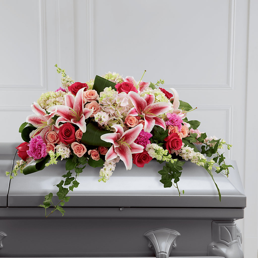 Splendid Grace Casket Spray – Flowers By Marianne, Newburyport MA