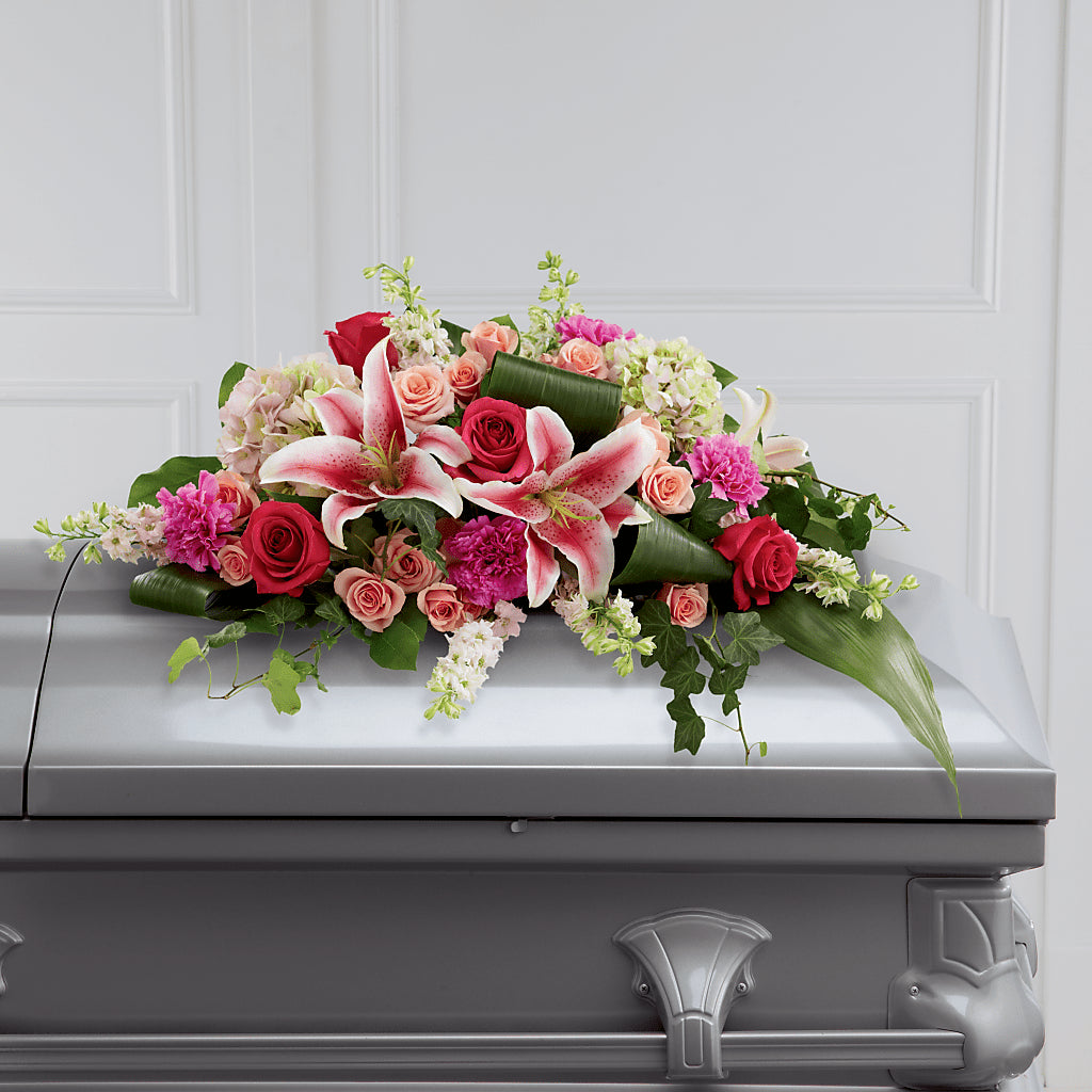Splendid Grace Casket Spray – Flowers By Marianne, Newburyport MA