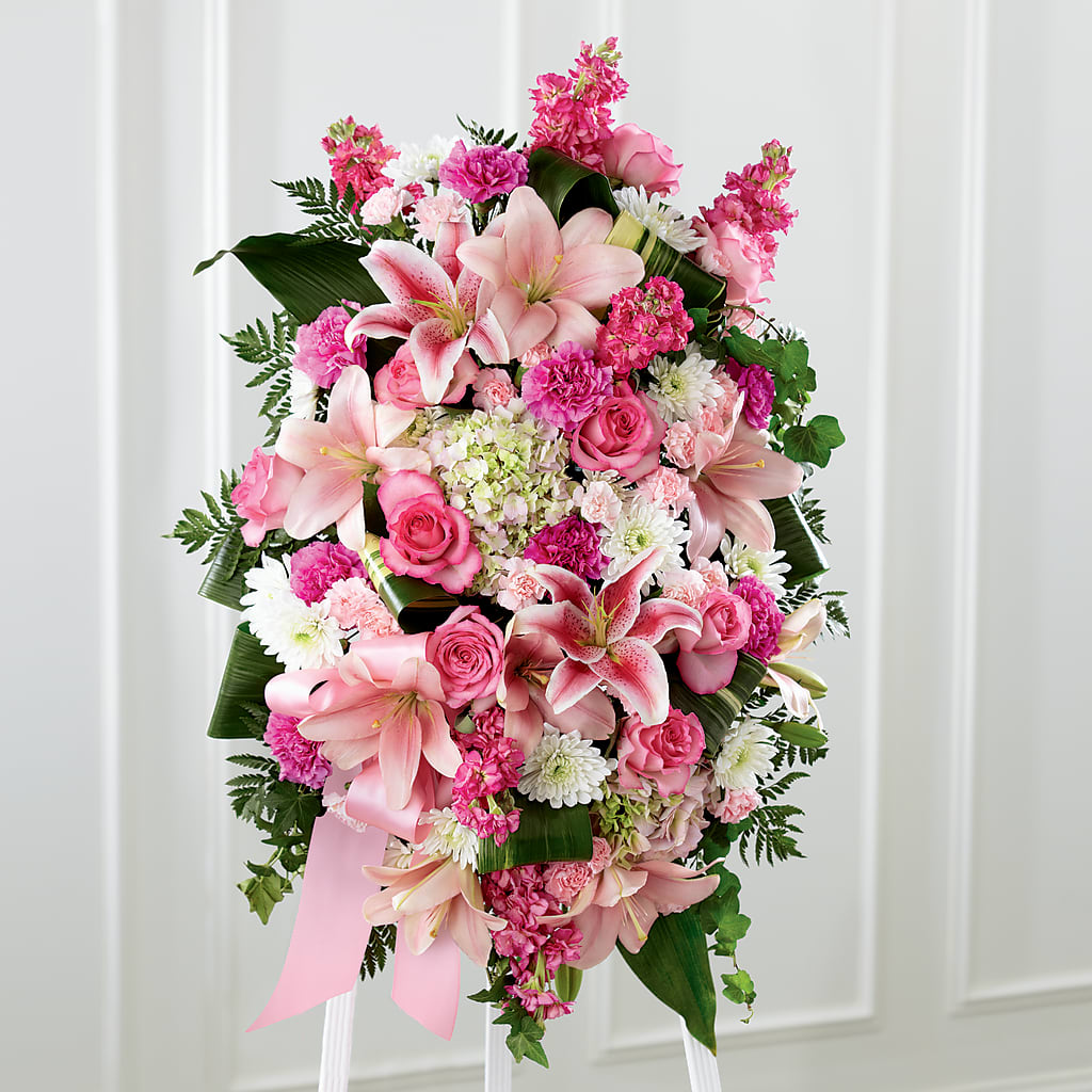 Comforting Standing Spray – Flowers By Marianne, Newburyport MA