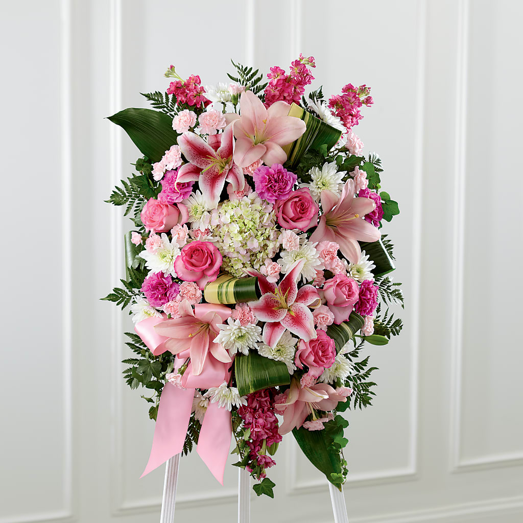 Comforting Standing Spray – Flowers By Marianne, Newburyport MA