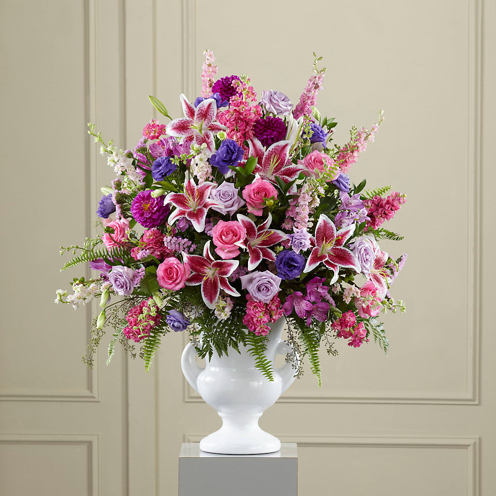 Peaceful Tribute Arrangement – Flowers By Marianne, Newburyport MA