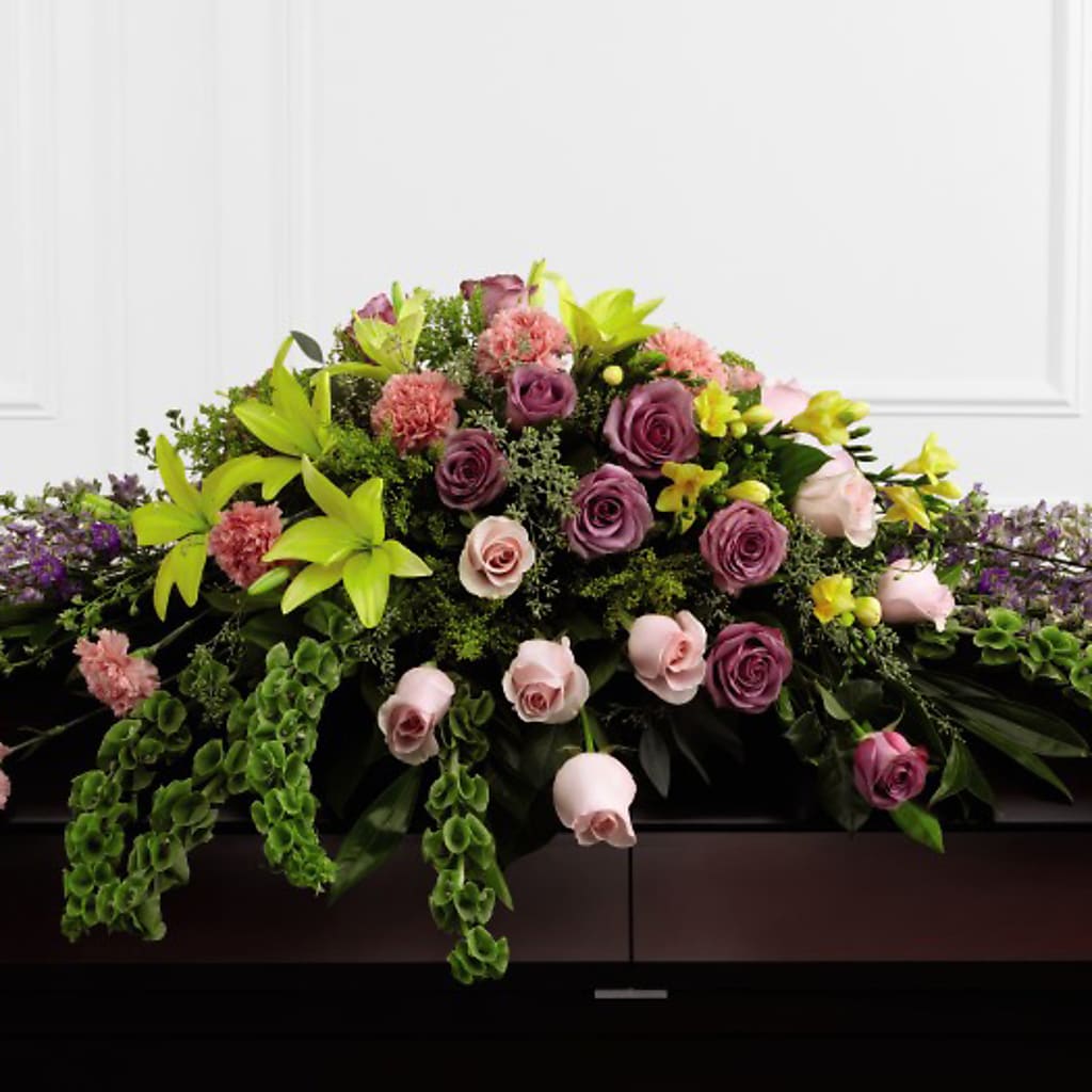 Forever Beloved Casket Spray – Flowers By Marianne, Newburyport MA