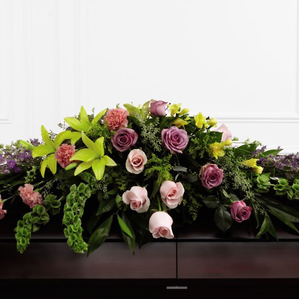 Forever Beloved Casket Spray – Flowers By Marianne, Newburyport MA