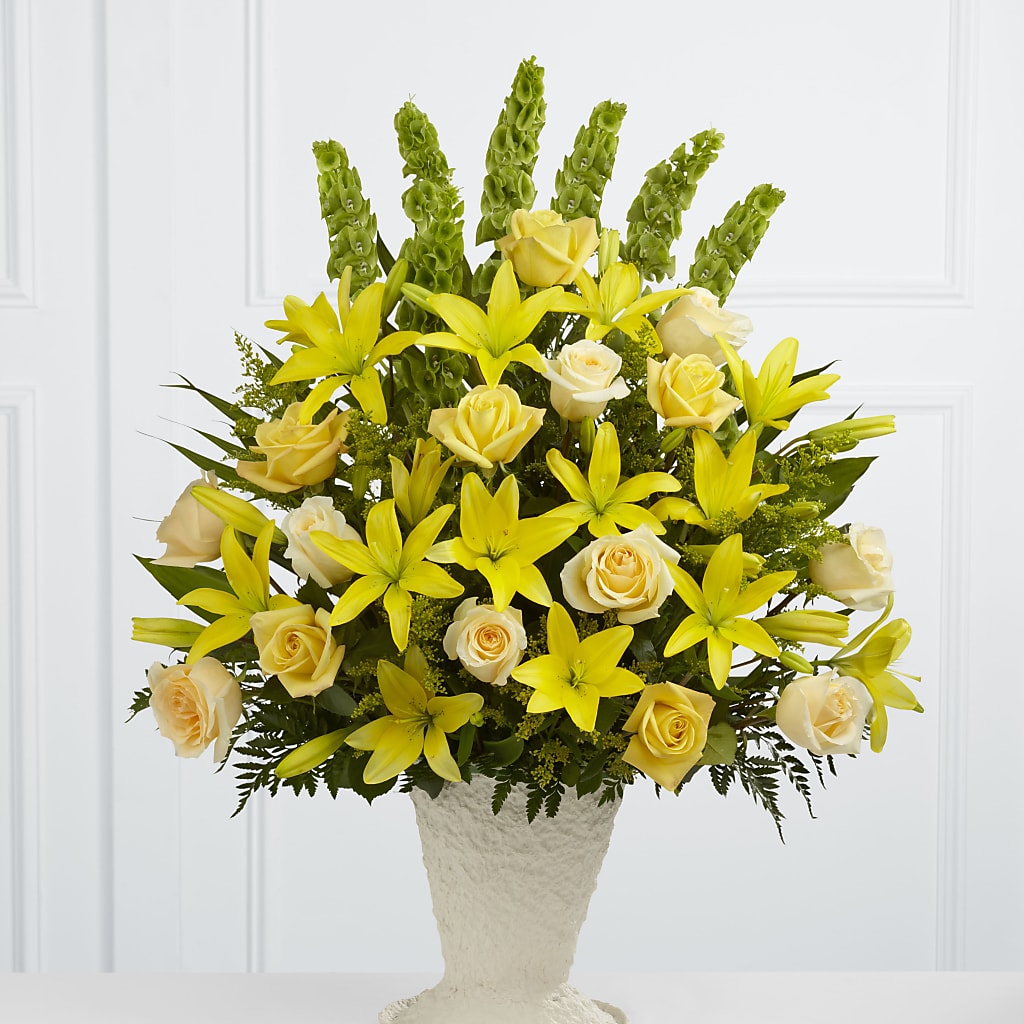 Golden Memories Arrangement – Flowers By Marianne, Newburyport MA