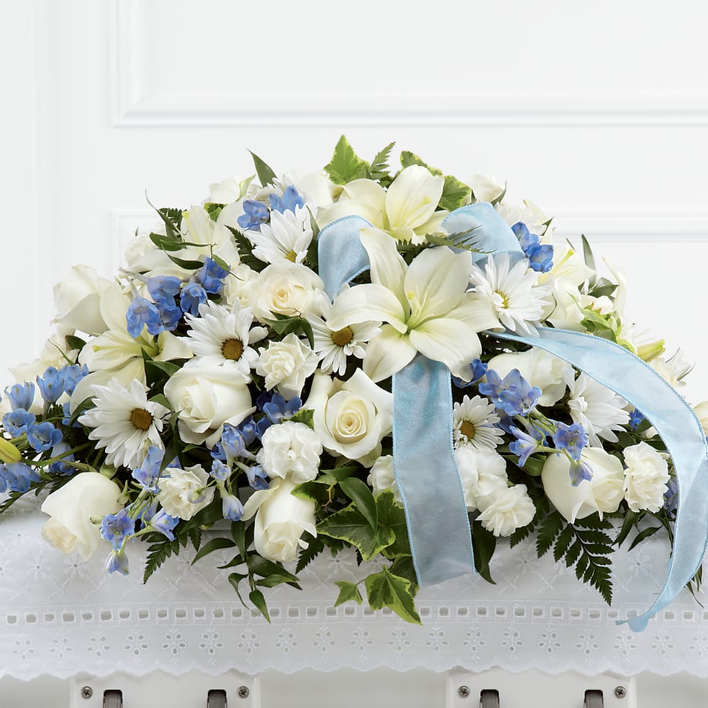 Tender Treasure Casket Spray – Flowers By Marianne, Newburyport MA