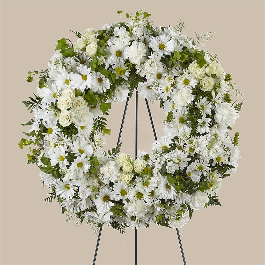 Faithful Wishes Wreath – Flowers By Marianne, Newburyport MA