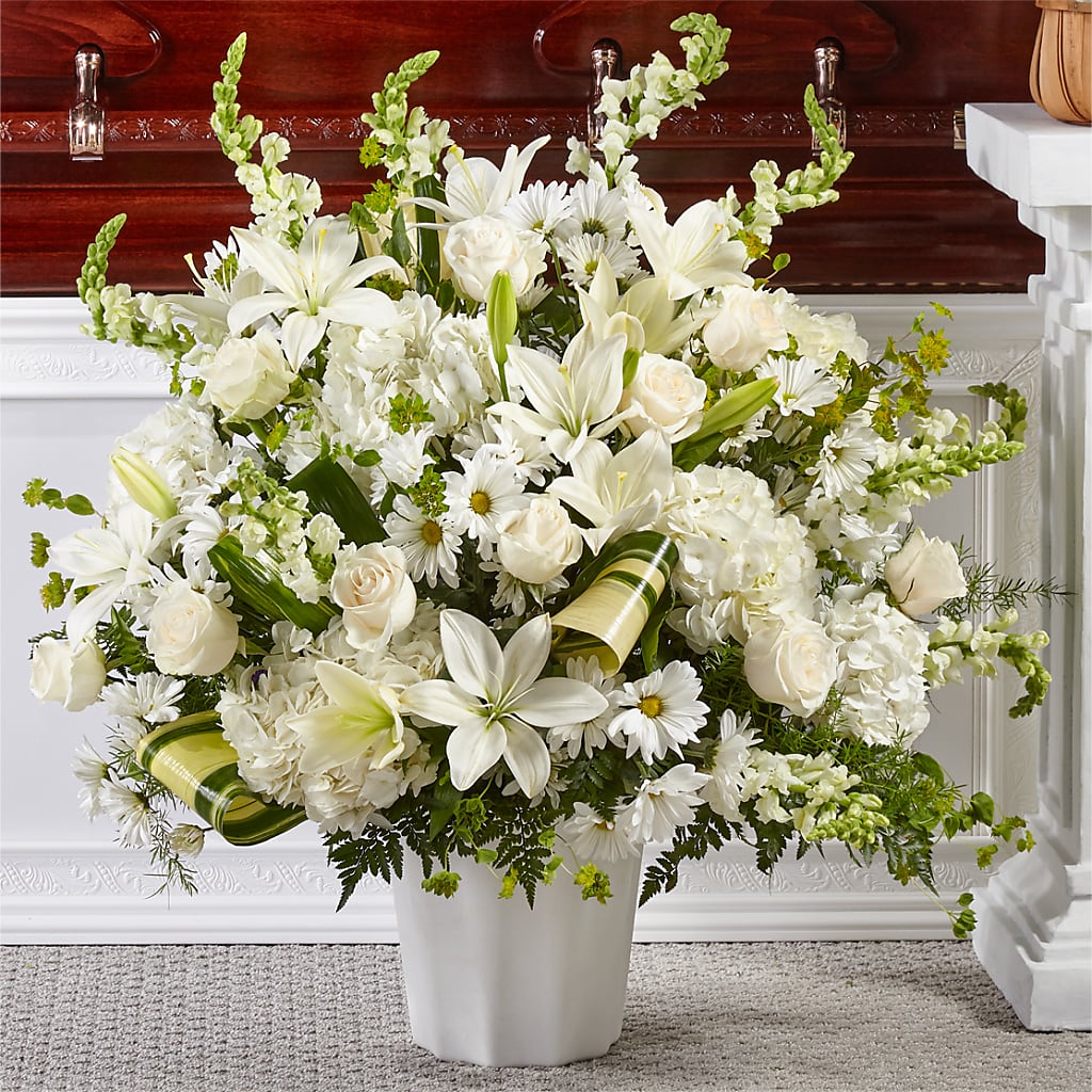 Thoughts of Tranquility Floor Basket – Flowers By Marianne, Newburyport MA