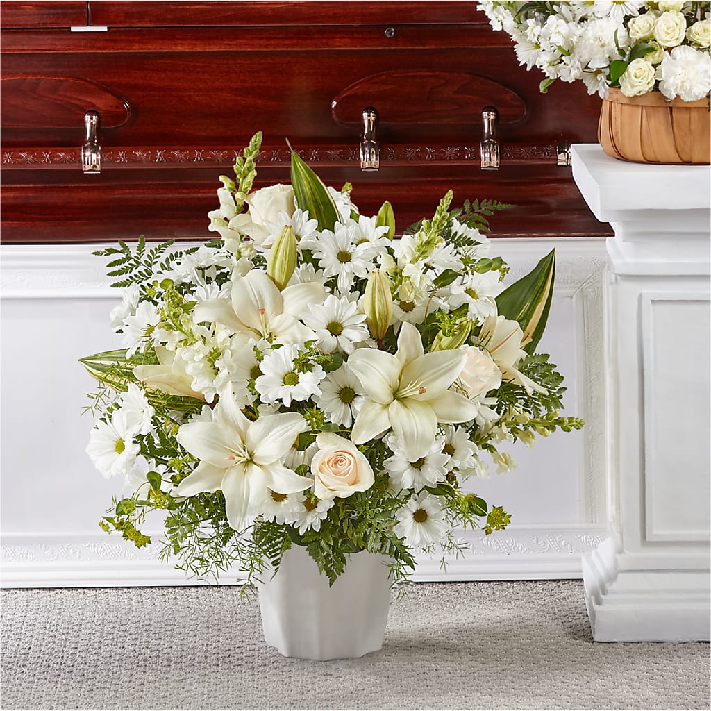 Thoughts of Tranquility Floor Basket – Flowers By Marianne, Newburyport MA