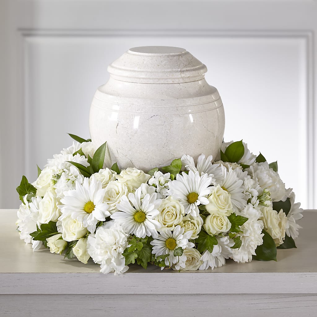 Ivory Gardens Cremation Adornment – Flowers By Marianne, Newburyport MA