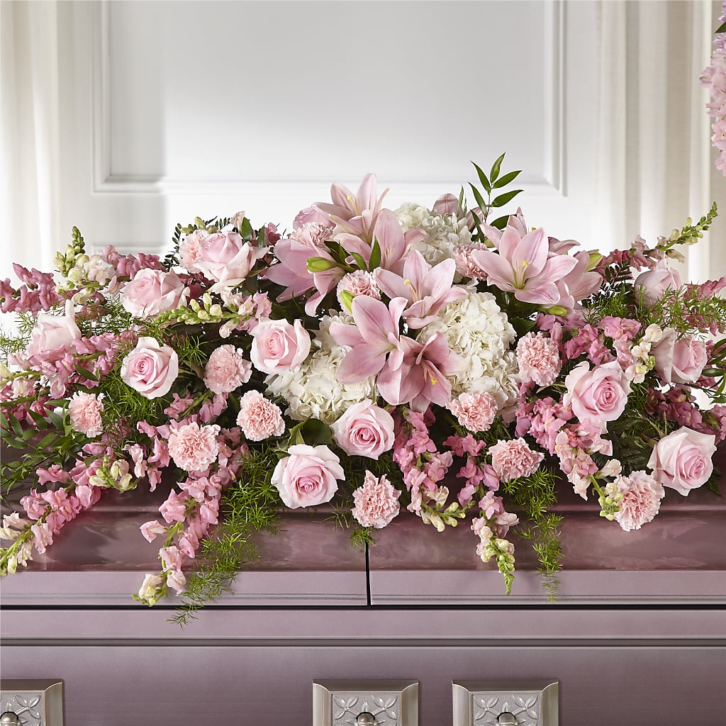 Life & Remembrance Casket Spray – Flowers By Marianne, Newburyport MA