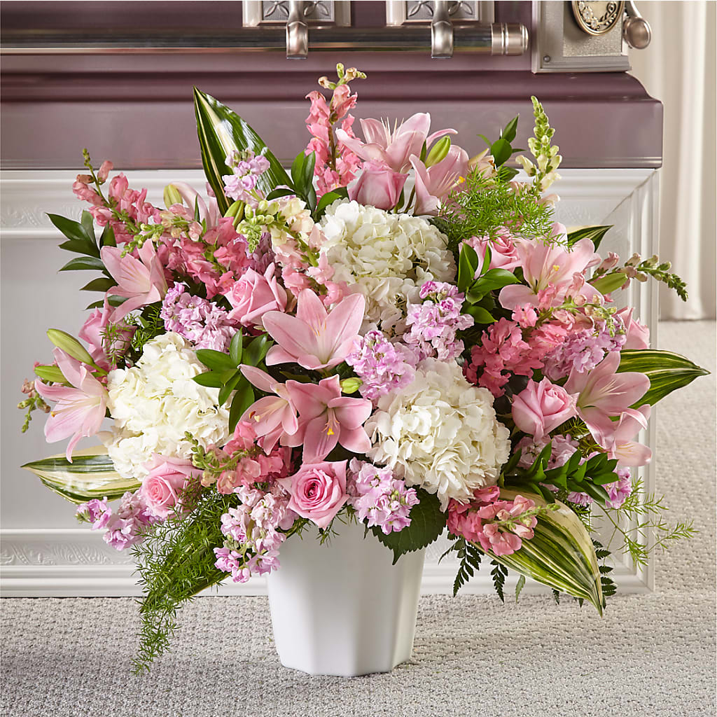 Simply Serene Floor Basket – Flowers By Marianne, Newburyport MA