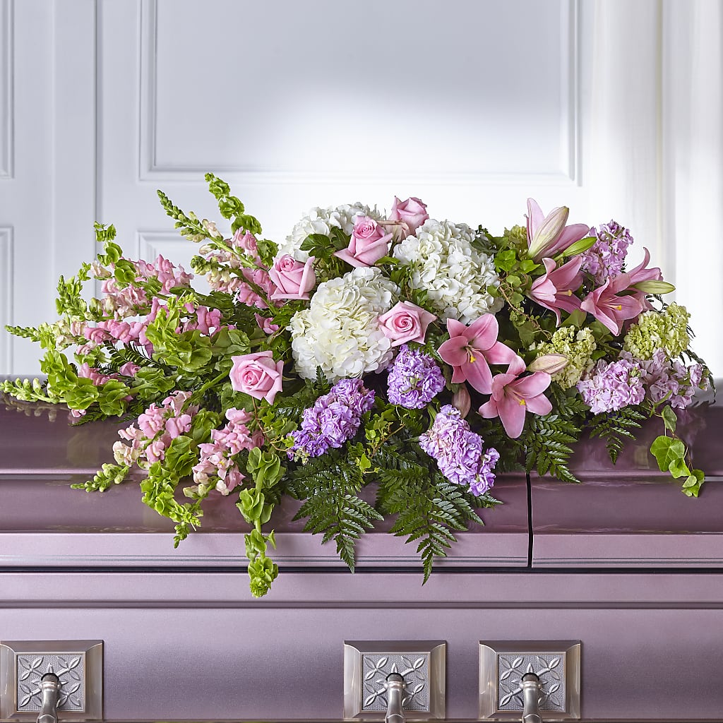 Life's Gratitude Casket Spray – Flowers By Marianne, Newburyport MA