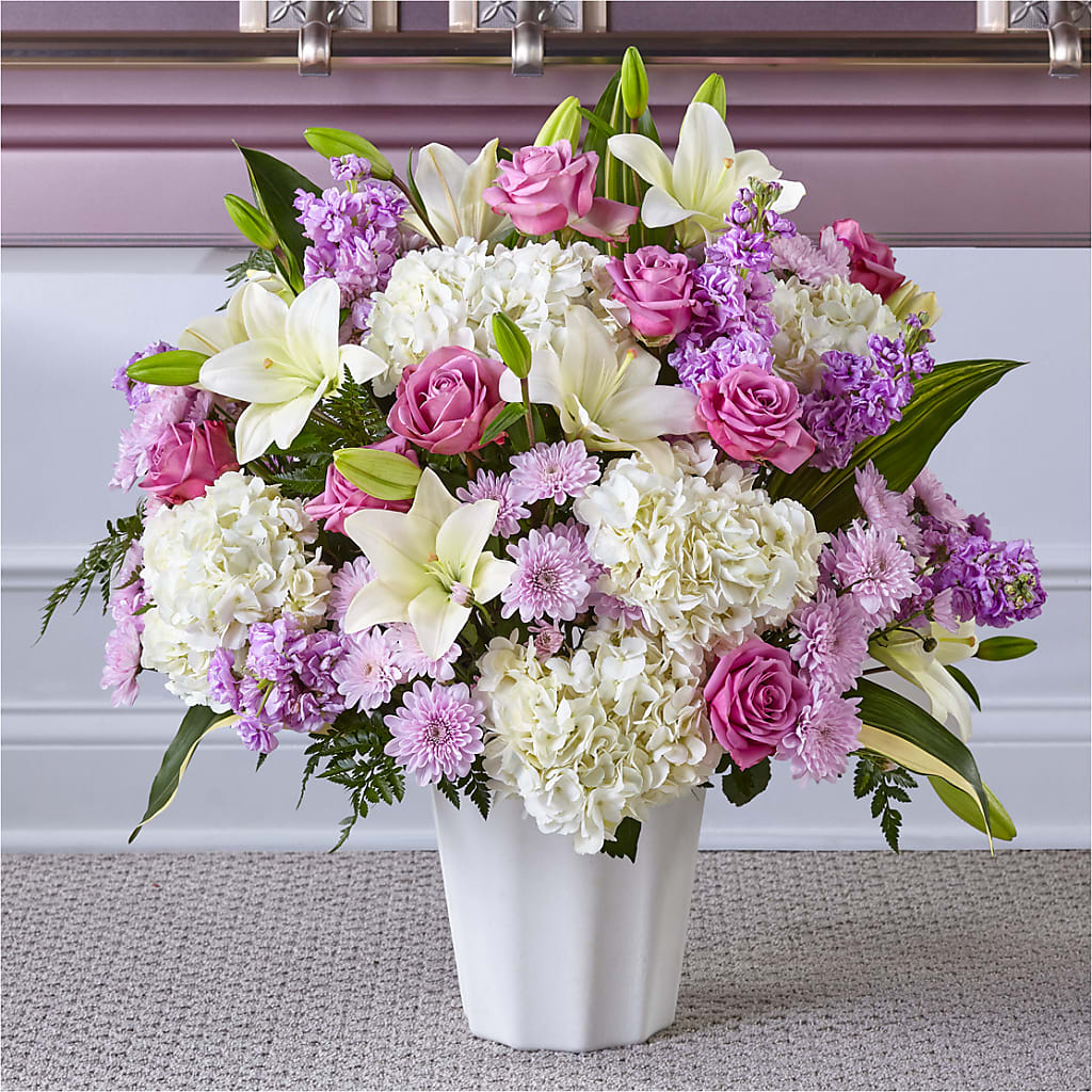 Heaven Sent Floor Basket – Flowers By Marianne, Newburyport MA