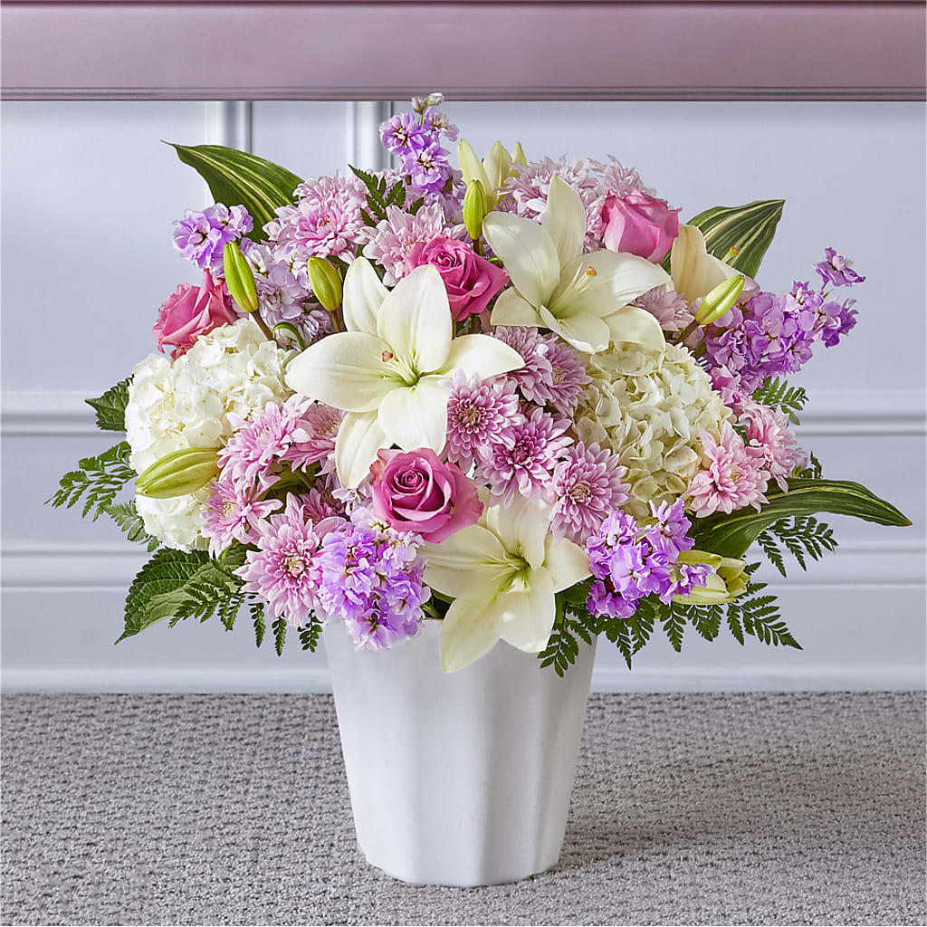 Heaven Sent Floor Basket – Flowers By Marianne, Newburyport MA