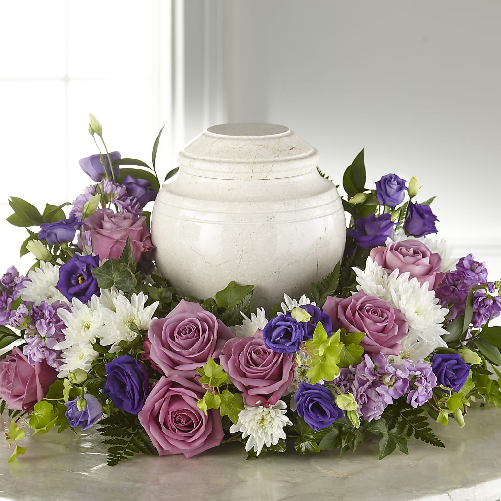 Blooming Sympathy Cremation Adornment – Flowers By Marianne, Newburyport MA