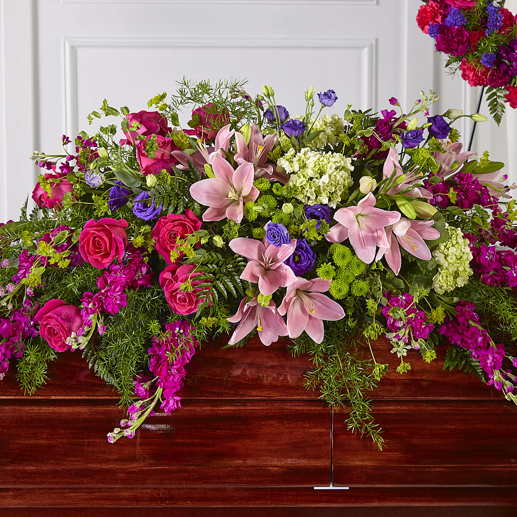 Radiant Tribute Casket Spray – Flowers By Marianne, Newburyport MA