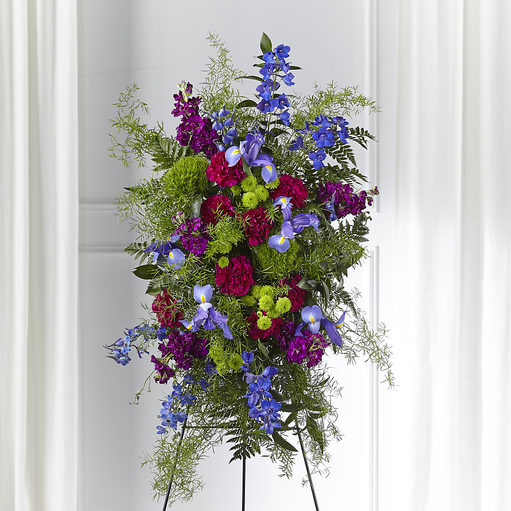 Heavenly Skies Standing Spray – Flowers By Marianne, Newburyport MA