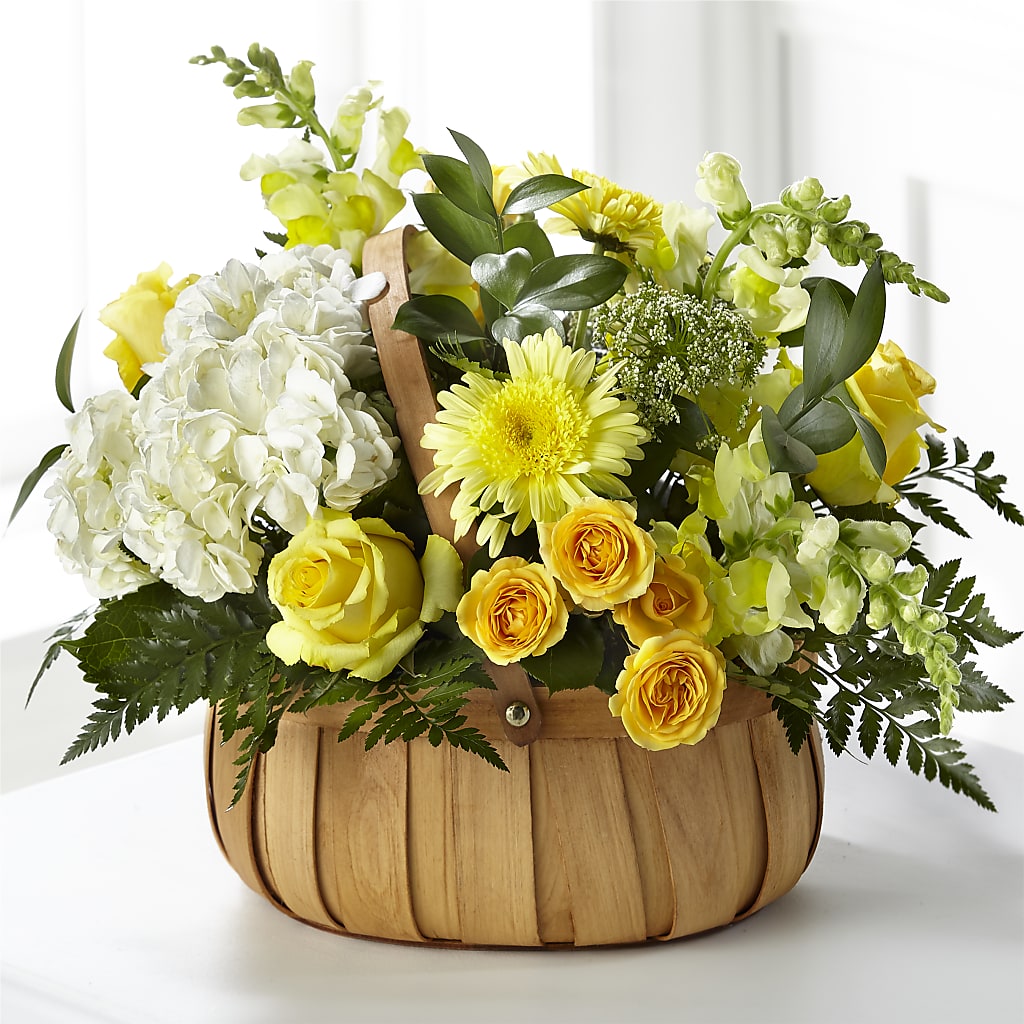Rustic Remembrance Basket – Flowers By Marianne, Newburyport MA