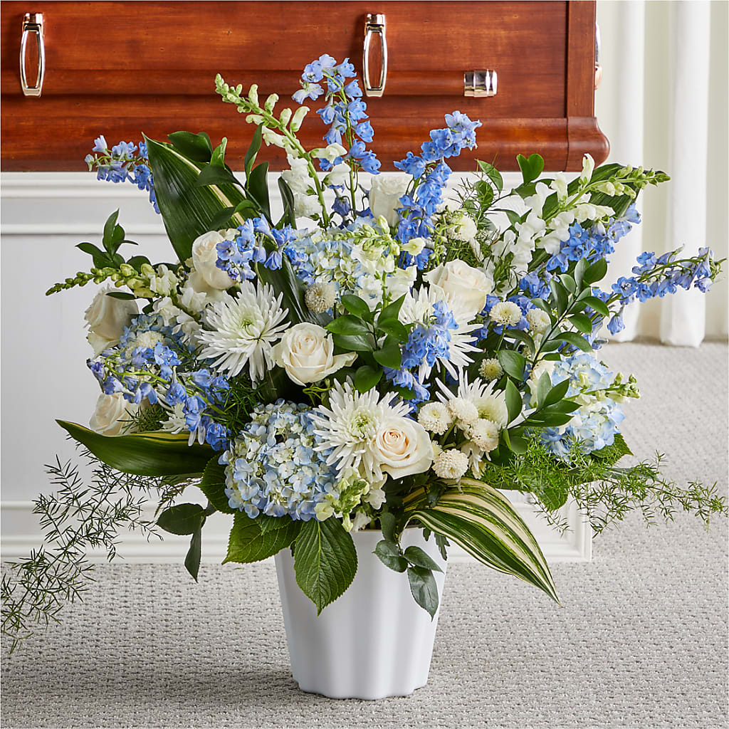Everlasting Memories Floor Basket – Flowers By Marianne, Newburyport MA