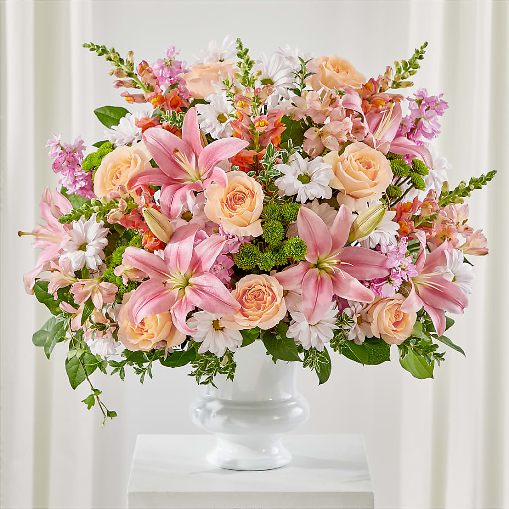 Heartfelt Gesture Urn Arrangement – Flowers By Marianne, Newburyport MA