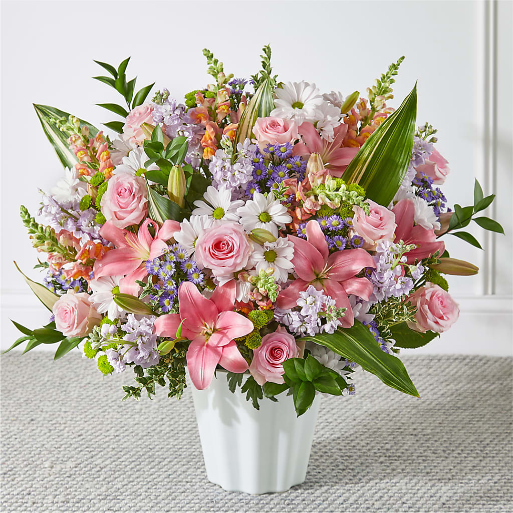 Abundant Compassion Floor Basket – Flowers By Marianne, Newburyport MA
