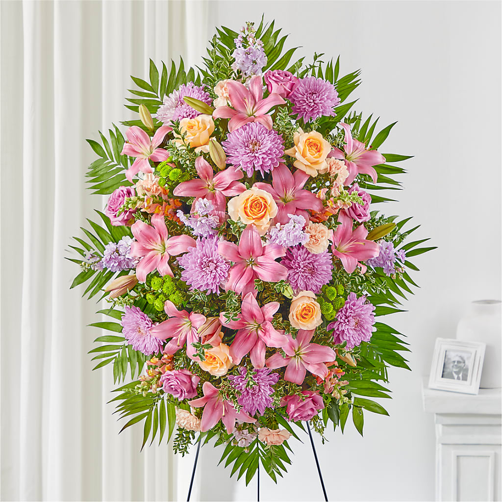 Love & Light Standing Spray – Flowers By Marianne, Newburyport MA
