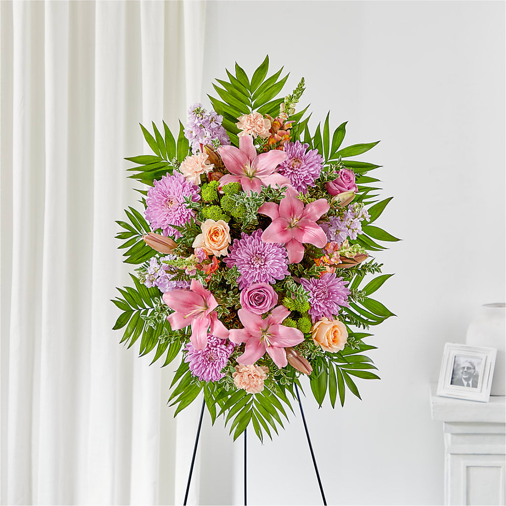 Love & Light Standing Spray – Flowers By Marianne, Newburyport MA