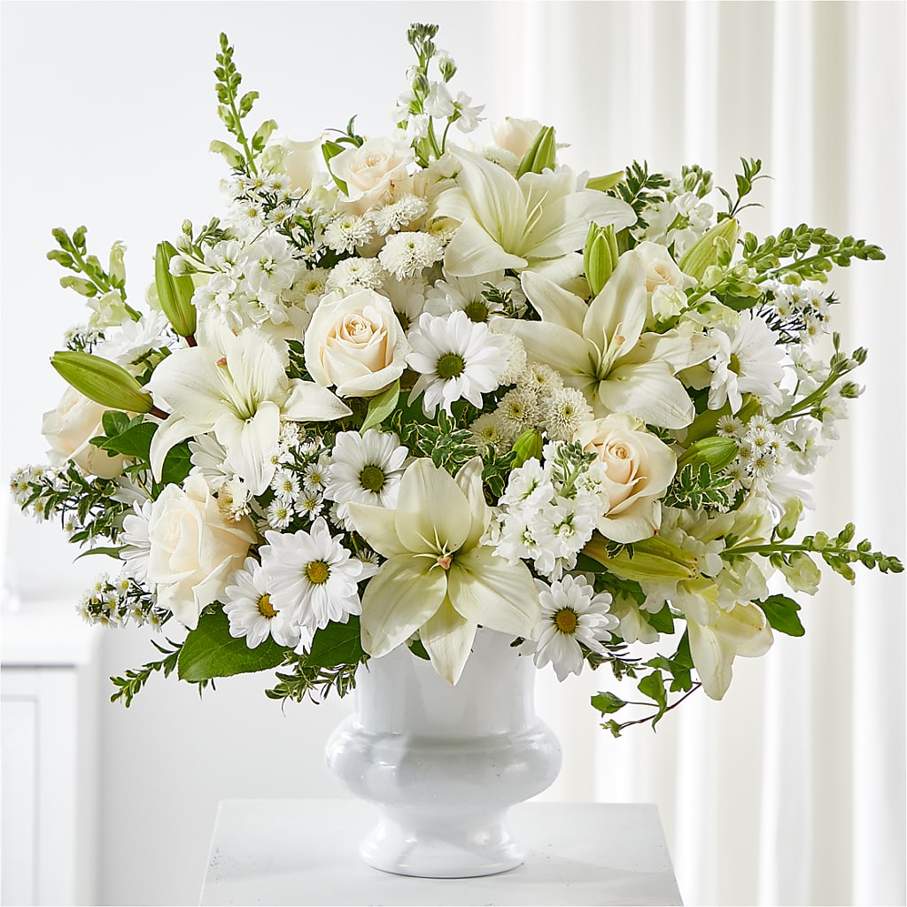 Uplifting Urn Arrangement – Flowers By Marianne, Newburyport MA
