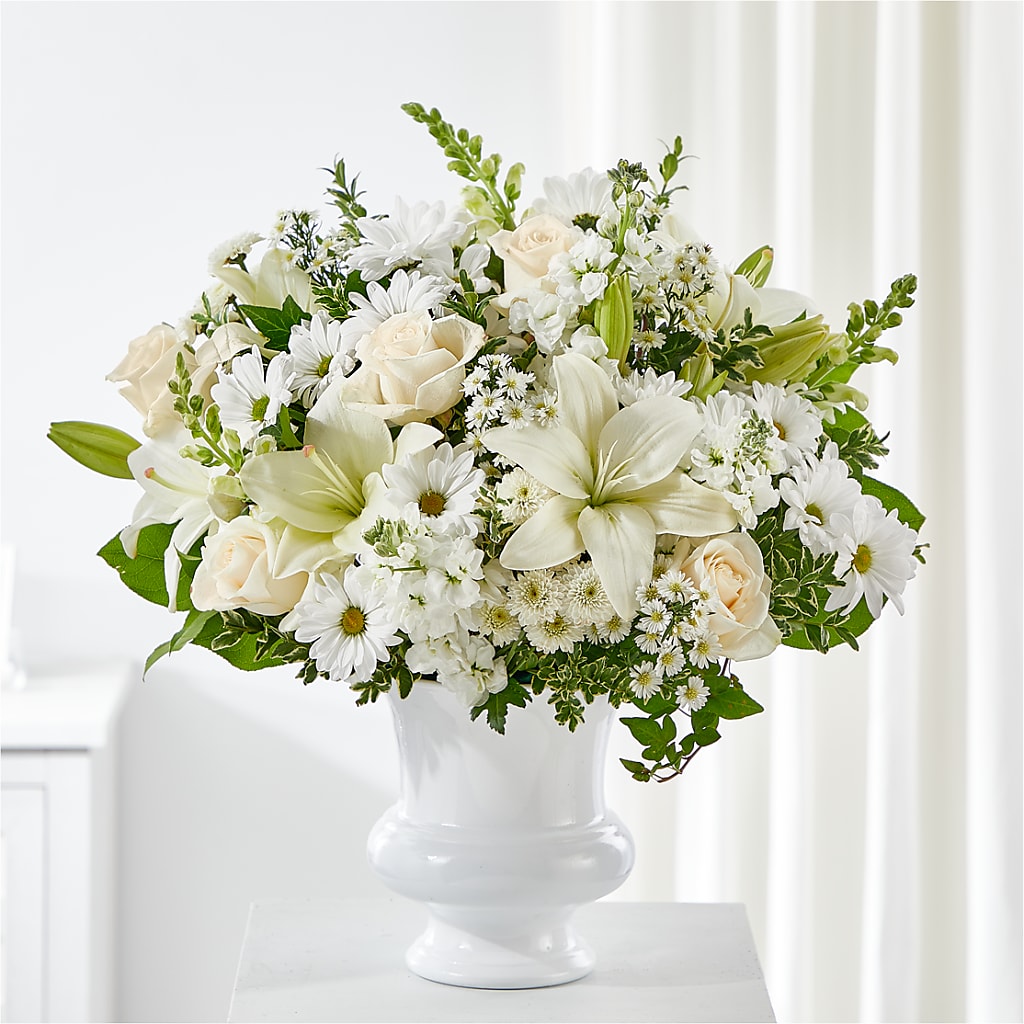 Uplifting Urn Arrangement – Flowers By Marianne, Newburyport MA