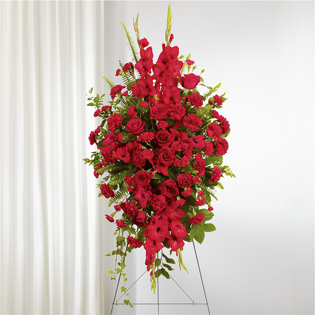 From the Heart Standing Spray – Flowers By Marianne, Newburyport MA