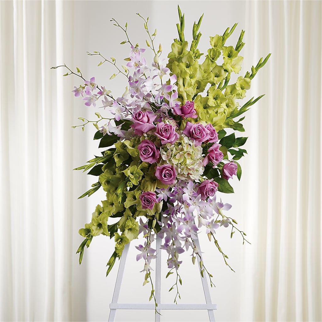 Lasting Legacy Standing Spray – Flowers By Marianne, Newburyport MA