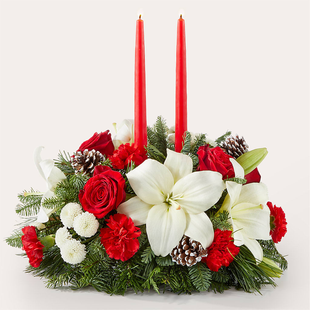 Seasonal Festivities Centerpiece – Flowers By Marianne, Newburyport MA