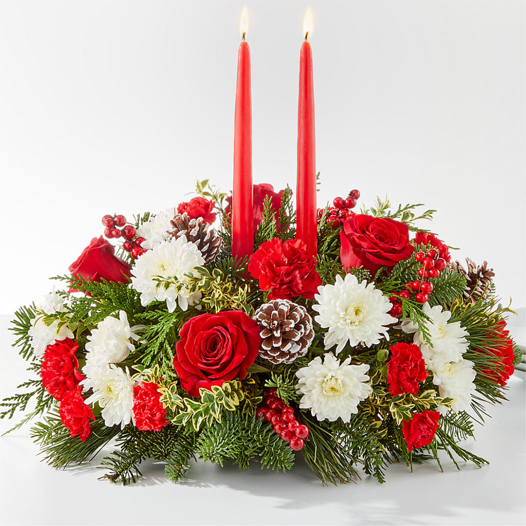Holiday Soiree Centerpiece – Flowers By Marianne, Newburyport MA