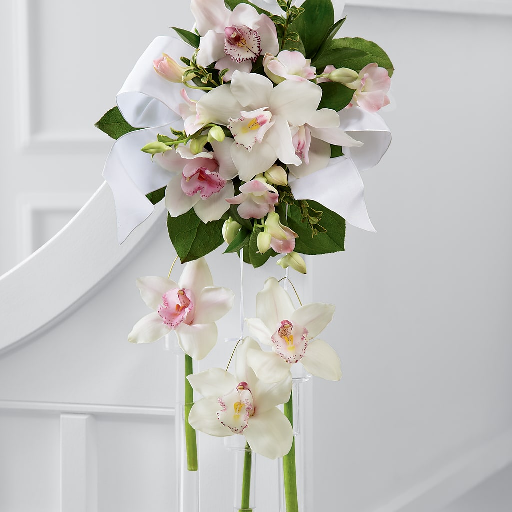 Perfect Entrance Pew Arrangement – Flowers By Marianne, Newburyport MA