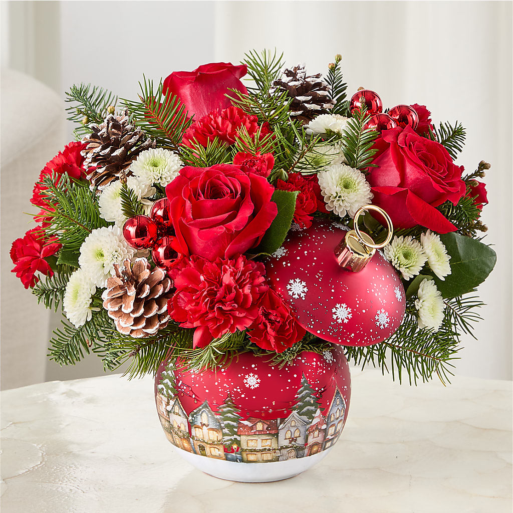 Christmas Carols Ornament –  Flowers By Marianne, Newburyport MA
