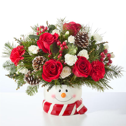 Jolly Snowman Bouquet –  Flowers By Marianne, Newburyport MA