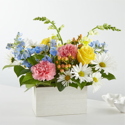 Sun Salutation Box Bouquet –  Flowers By Marianne, Newburyport MA