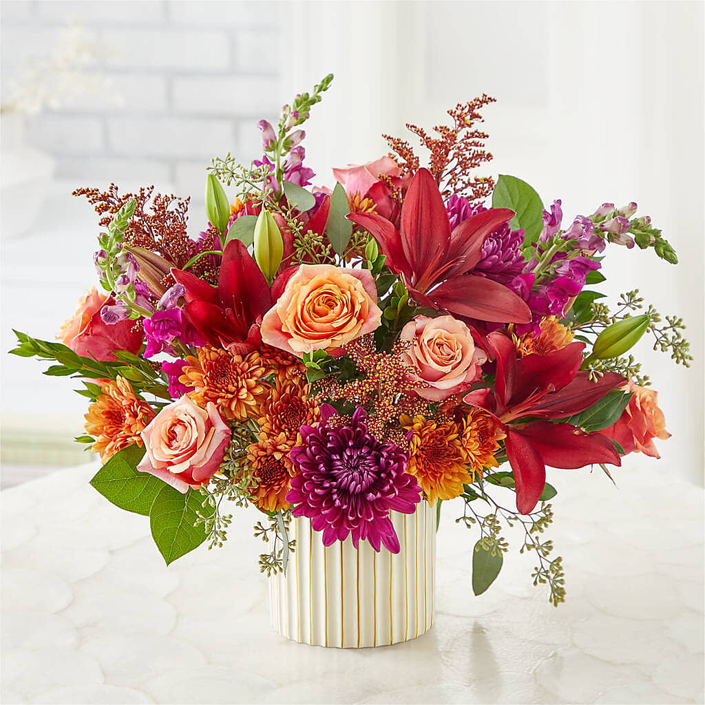 Burgundy Landscape Bouquet –  Flowers By Marianne, Newburyport MA